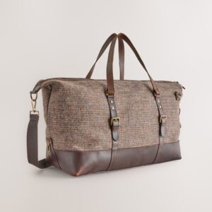 Brown Harris Tweed Weekend Holdall Bag