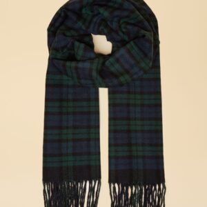 Joules Langtree Check Navy Scarf