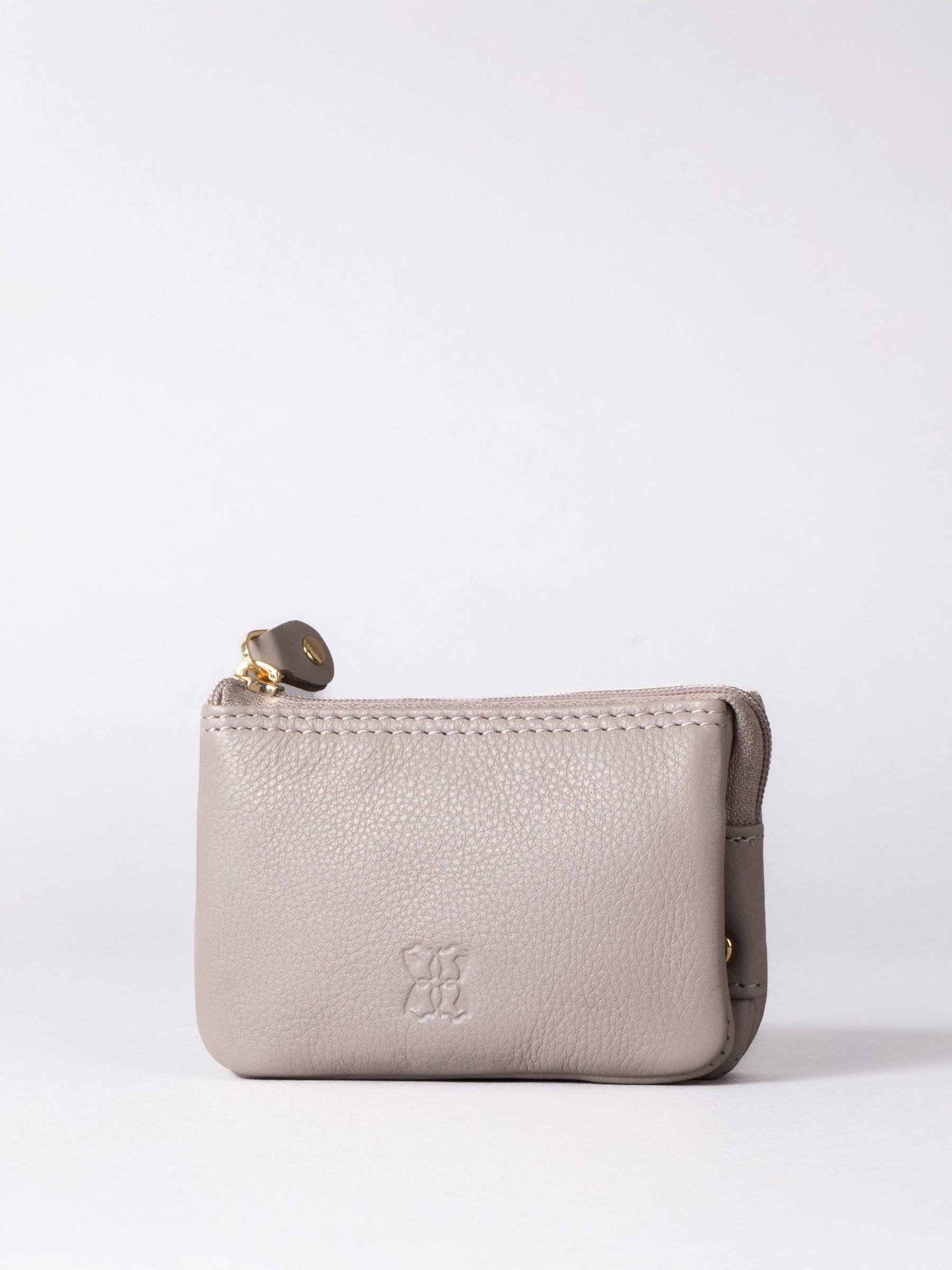 Lakeland Leather Grey Multi Pocket Coin Purse