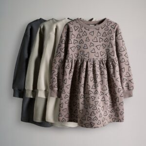 The Set 4 Pack Sweat Dresses Grey/Stone